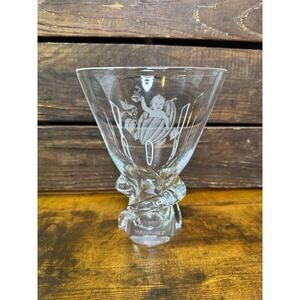 VTG. *Steuben* Glass Vase, HERSHEY 100TH ANNIVERSARY, Cocoa Bean & Baby Etching.